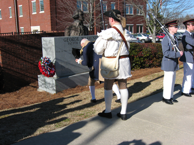 Presenting the Wreath